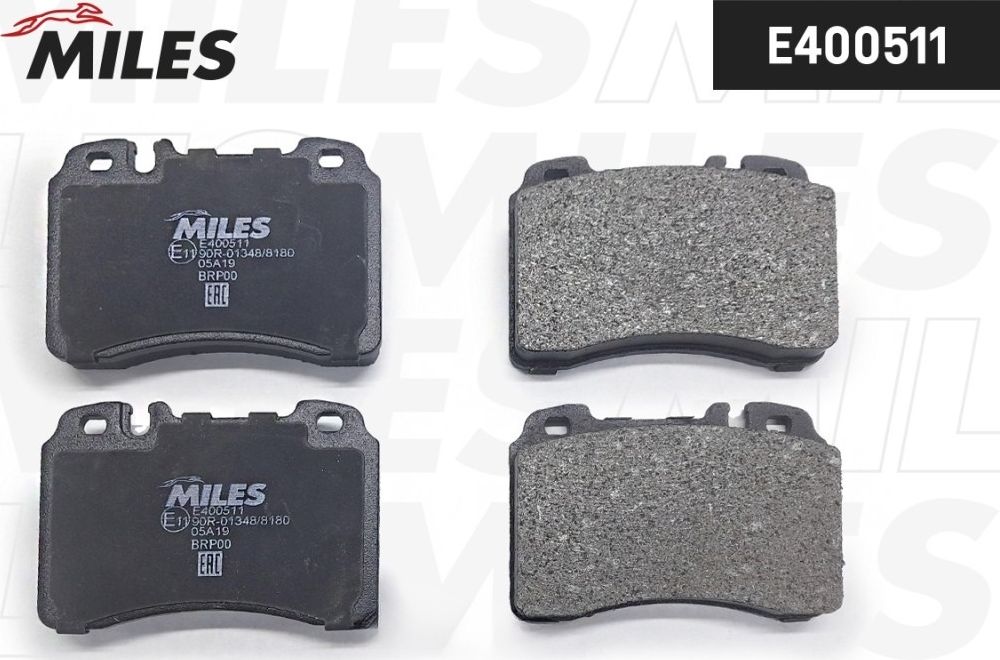 Тормозные колодки Miles (Low-Metallic). Артикул E400511