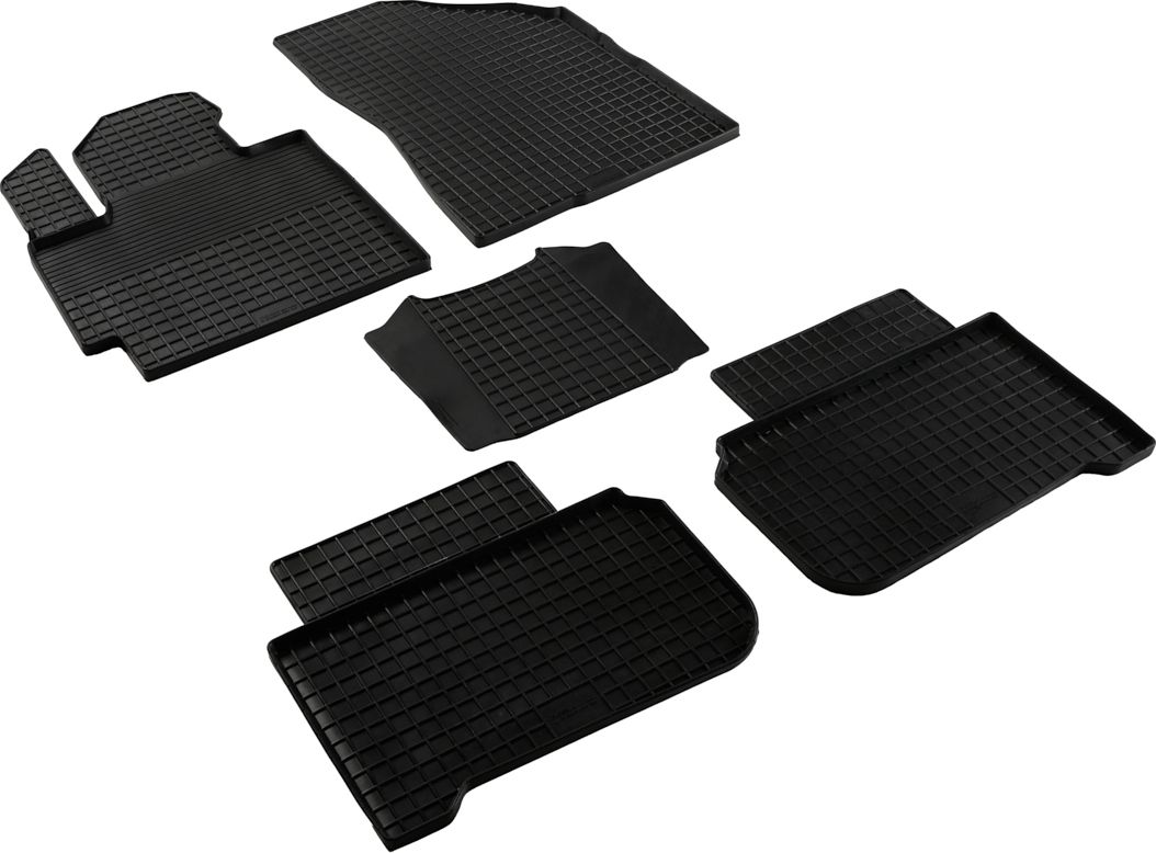 Коврики резиновые Seintex с узором сетка для салона Changan CS55 Plus 2019-2026. Артикул 99242