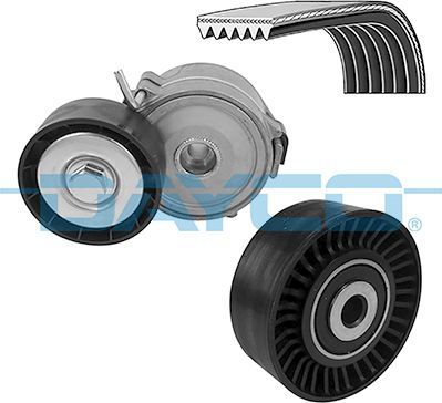 Приводной ремень поликлиновой с роликами (комплект) Dayco. Артикул KPV708