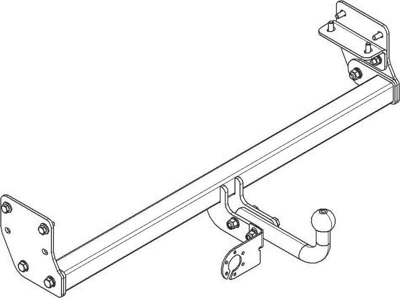 Фаркоп AvtoS для Kia Picanto 2011-2015. Артикул KI 23