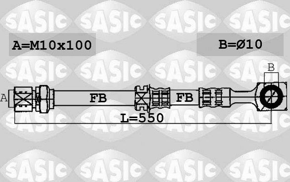Тормозной шланг Sasic. Артикул 6606099