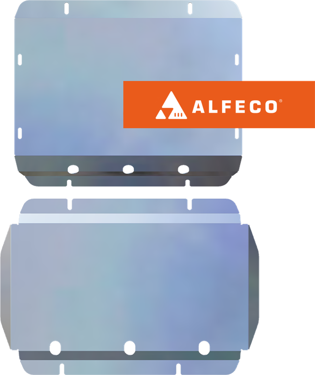 Защита алюминиевая Alfeco для картера (2 части) Cadillac Escalade IV 2014-2020. Артикул ALF.37.06al