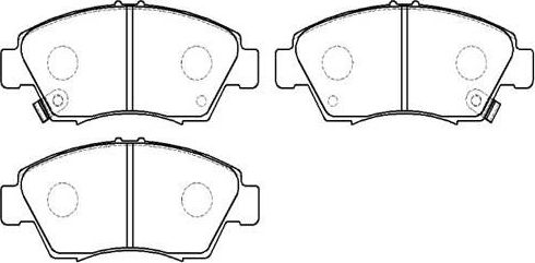 Тормозные колодки HSB передние для Honda Civic VI 1995-2001. Артикул HP5039