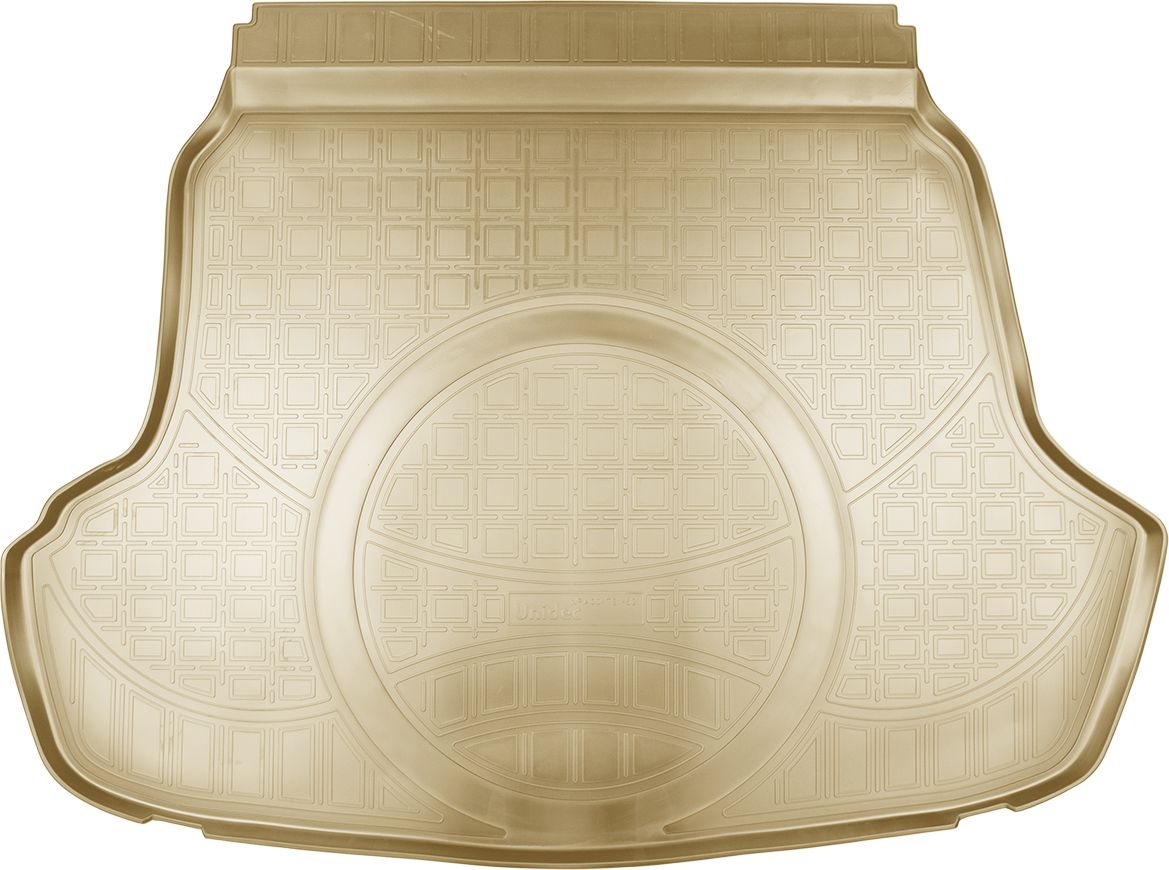 Коврик Норпласт для багажника (с выступом под запаску) Hyundai Sonata (LF) VII рестайлинг седан 2017-2019 Бежеый. Артикул NPA00-T31-621-B