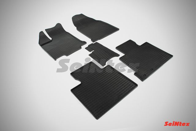 Коврики резиновые Seintex с узором сетка для салона Ford Edge 2011-2024. Артикул 85913