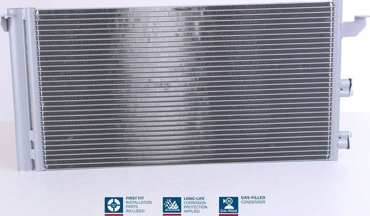 Радиатор кондиционера (конденсатор) Nissens (алюминий). Артикул 940173
