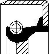 КОЛЬЦО РЕЗИНОВОЕ Corteco (АСМ (полиакриловый каучук)). Артикул 12011455B