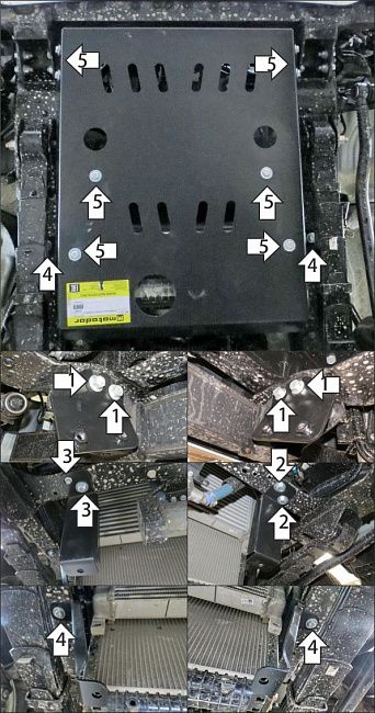 Защита Мотодор для радиатора Kamaz Компас 9 2023-2026. Артикул 27722