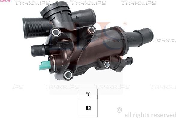 Термостат EPS Made in Italy - OE Equivalent для Citroen C4 I 2004-2013. Артикул 1.880.748