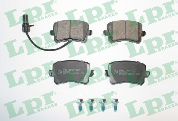 Тормозные колодки LPR задние для Audi Q3 I (8U) 2013-2018. Артикул 05P2079