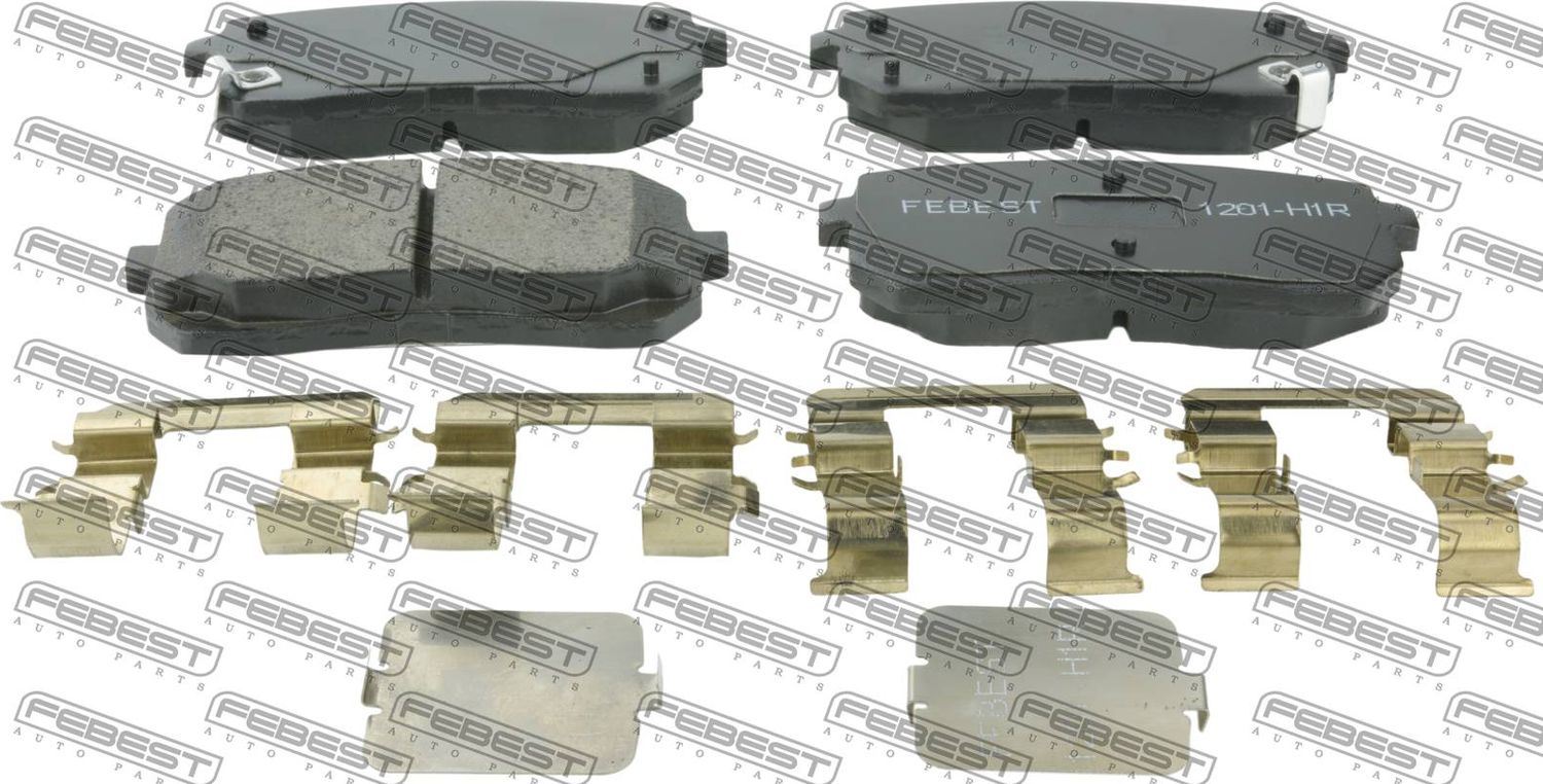 Тормозные колодки Febest. Артикул 1201-H1R