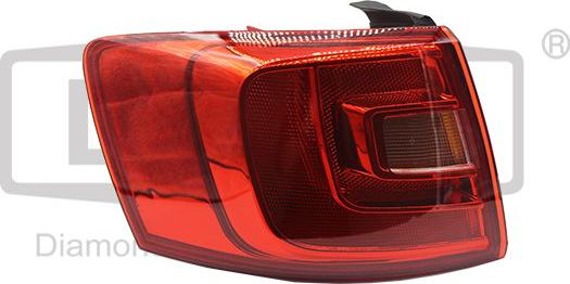 Фонарь задний DPA левый для Volkswagen Jetta VI 2011-2019. Артикул 89451051802