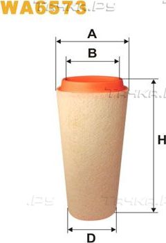 Воздушный фильтр WIX Filters для BMW 5 IV (E39) 2000-2003. Артикул WA6573
