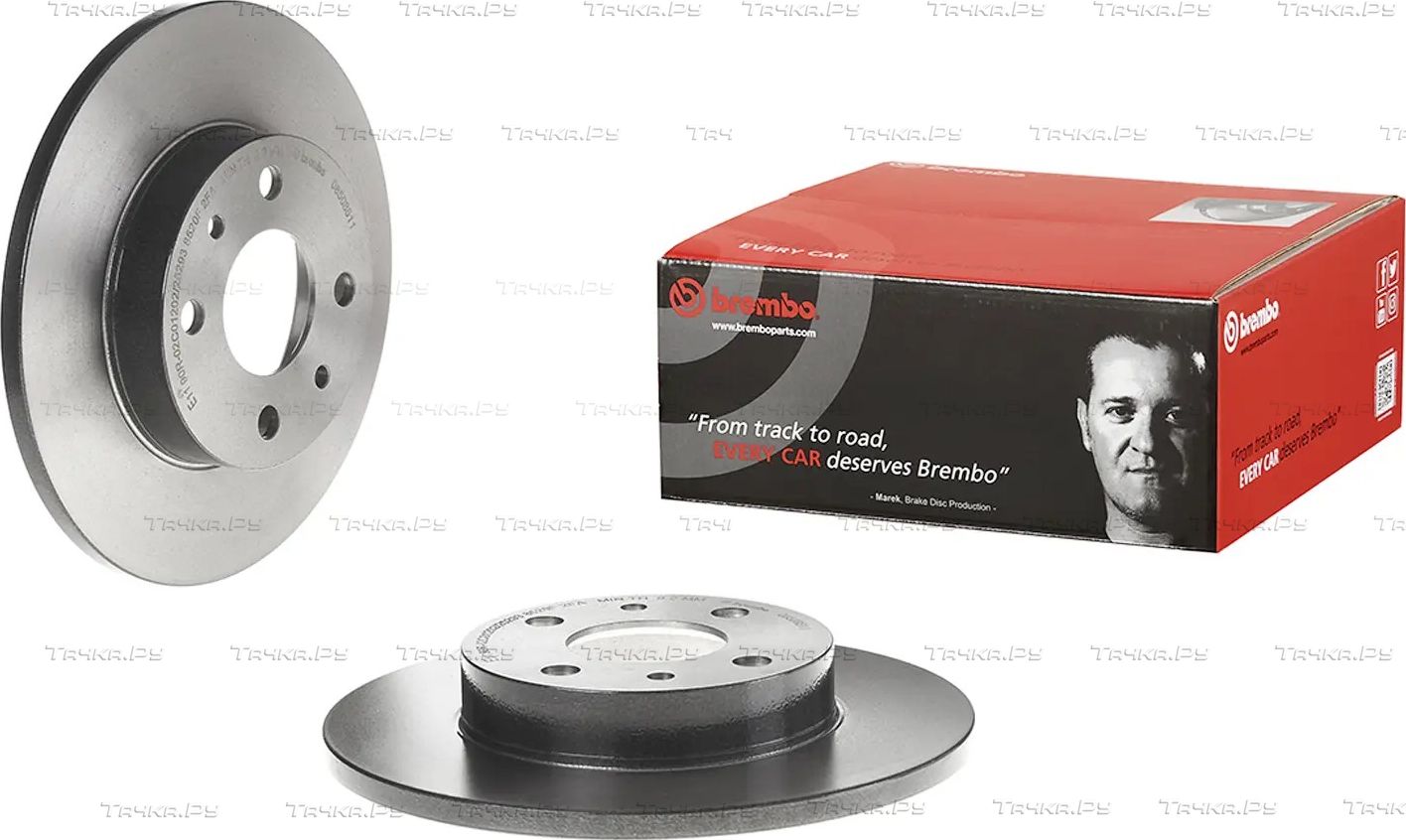 Тормозной диск Brembo UV Coated передний для Fiat Punto II 1999-2012. Артикул 08.5085.11