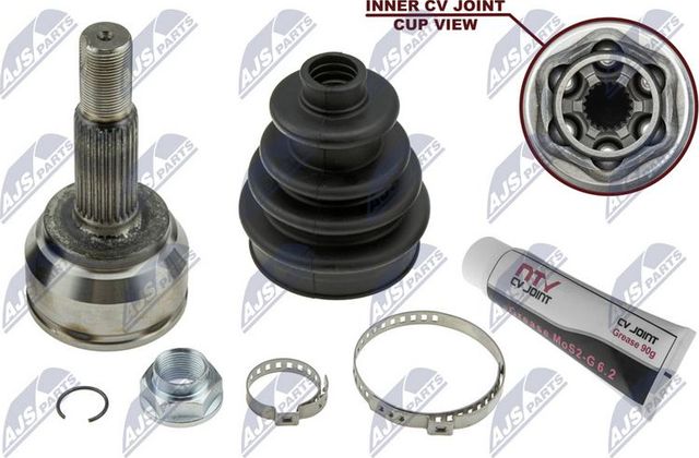 Шрус внутренний (граната) NTY передний правый для Toyota Yaris III 2015-2017. Артикул NPZ-TY-087