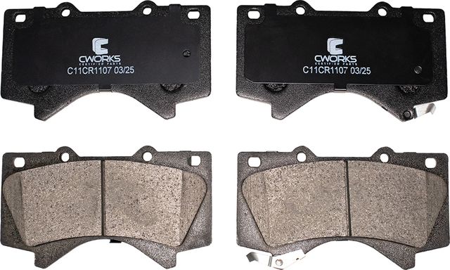 Колодки тормозные передние (Low Metallic) (Cworks). Артикул C11CR1107