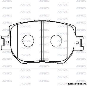 Тормозные колодки Advics. Артикул SN125