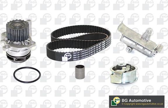 Помпа (водяной насос) с комплектом ремня ГРМ BGA для Audi A2 2000-2005. Артикул TB9605CPK