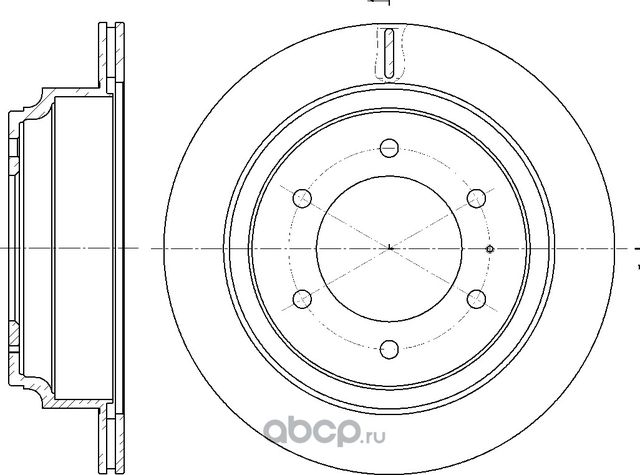 Диск тормозной вентилируемый (G-Brake). Артикул GR02149