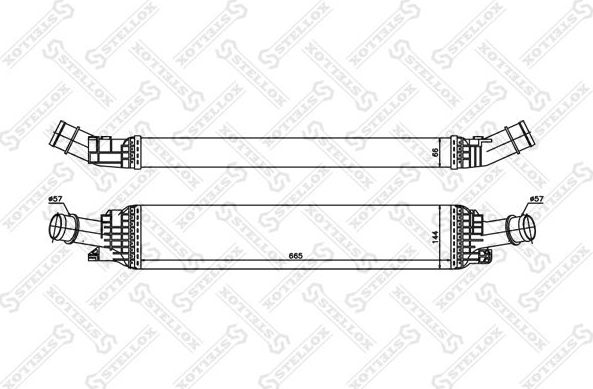 Интеркулер Stellox для Audi A4 allroad IV (B8) 2009-2016. Артикул 10-40184-SX