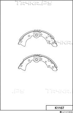 Тормозные колодки MK Kashiyama. Артикул K1167
