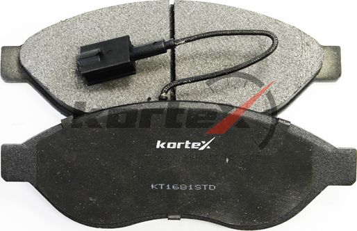 Колодки тормозные PEUGEOT Boxer CITROEN Jumper (06-) передние (4шт.) KORTEX. Артикул KT1681STD