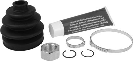 Пыльник шруса (комплект) Metelli (резина). Артикул 13-0241