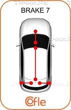 Трос ручника (тросик ручного тормоза) Cofle задний правый для Renault Trafic III 2014-2026. Артикул 92.1.RE006