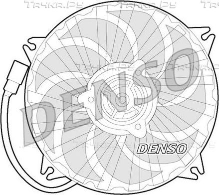 Вентилятор радиатора двигателя Denso для Peugeot 807 I 2002-2014. Артикул DER07007