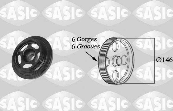 Шкив коленвала Sasic. Артикул 2156059