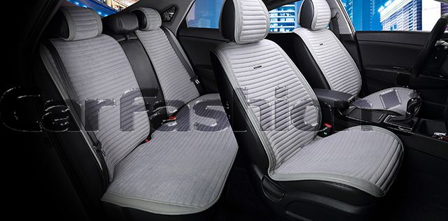 Накидки универсальные CarFashion Monaco Plus для авто, цвет Серый/Серый/Серый/Серый. Артикул 21831
