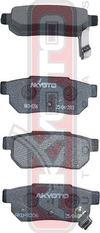 Тормозные колодки Akyoto Packing AKYOTO. Артикул AKD-8206