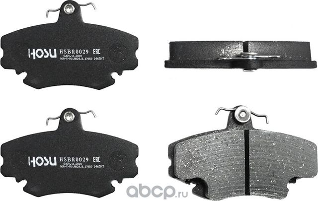 Колодки тормозные перед RENAULT LOGAN 04-/LADA LARGUS 12 (Hosu). Артикул HSBR0029