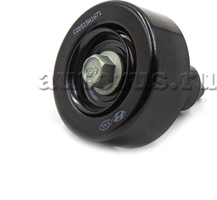 Натяжной ролик (натяжитель) приводного поликлинового ремня Hyundai / KIA. Артикул 252882F000