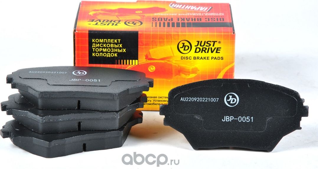 Колодки тормозные, передние D2202H (Just Drive) Just Drive. Артикул JBP0051