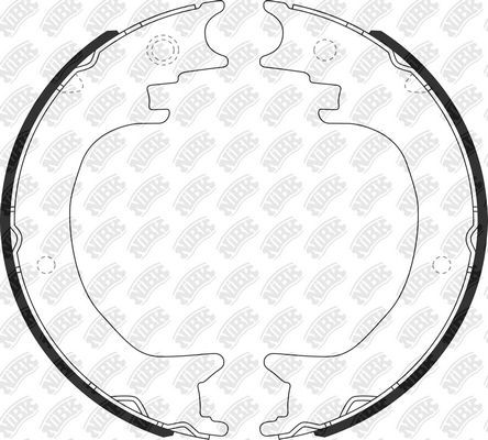 Тормозные колодки (стояночная тормозная система) NiBK. Артикул FN0651