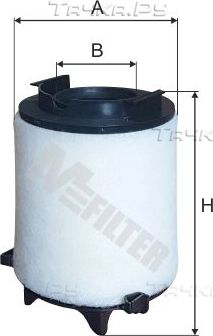 Воздушный фильтр MFilter для Volkswagen Golf VI 2007-2013. Артикул A 886/1