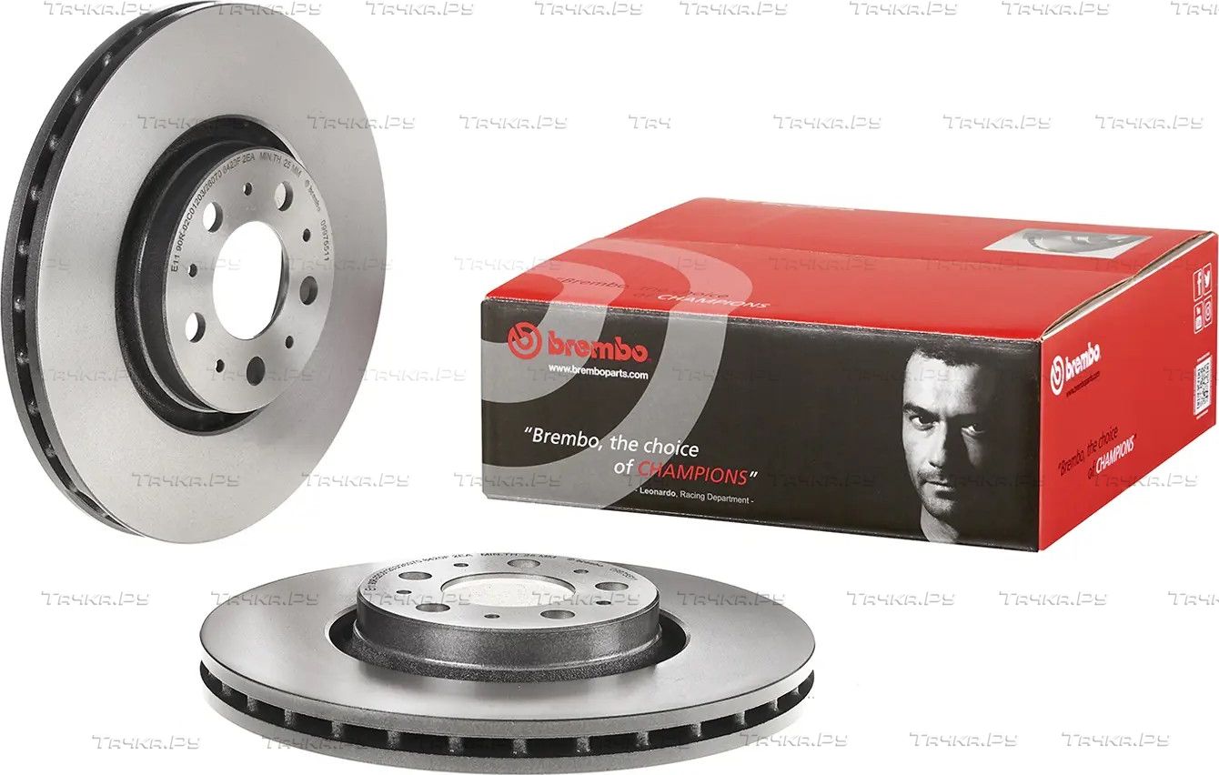 Тормозной диск Brembo UV Coated передний для Volvo XC90 I 2002-2014. Артикул 09.9755.11