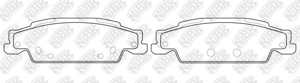 Тормозные колодки NiBK. Артикул PN51004