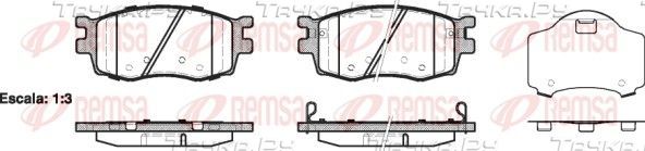 Тормозные колодки Remsa передние для Hyundai Accent III 2005-2010. Артикул 1208.02
