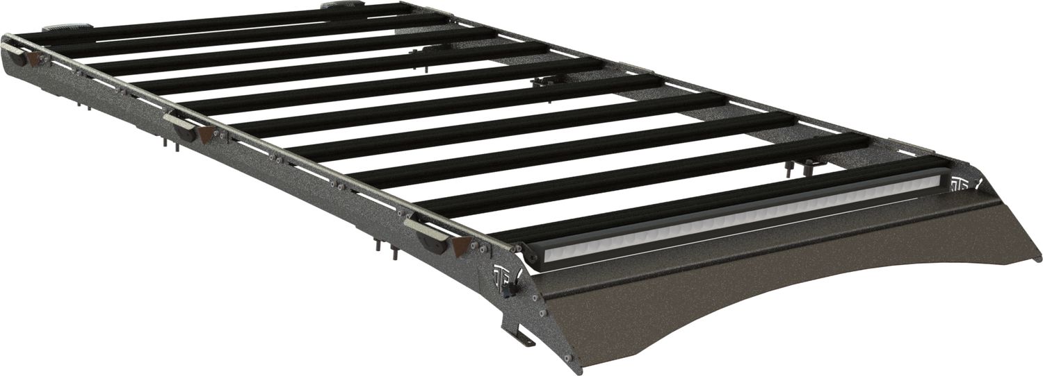 Экспедиционный багажник STC для Lexus GX 470 2002-2009 шторка, дальний, рабочий и задний свет. Артикул STC-TLCP120-TR1-L1L2L3