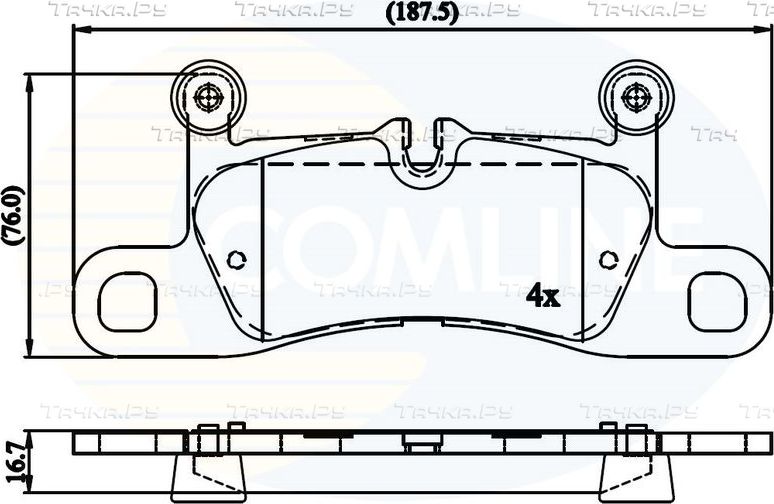 Тормозные колодки Comline Comline. Артикул CBP06048