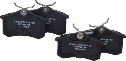 Тормозные колодки Zentparts. Артикул Z07672