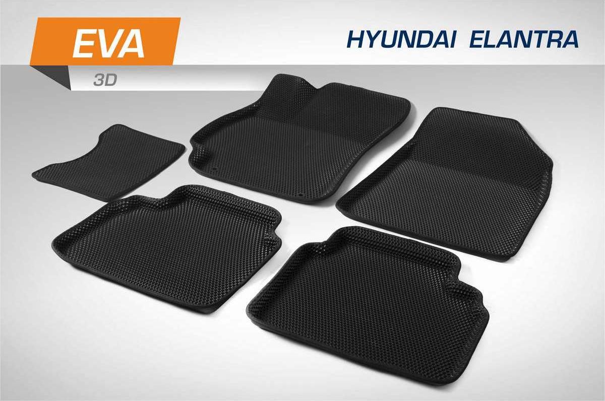 Коврики AutoFlex для салона EVA 3D Hyundai Elantra VII CN7 поколение седан 2021-2026. Артикул 2230601
