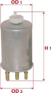 Топливный фильтр Sakura для SsangYong Rexton III 2012-2017. Артикул FS-29090