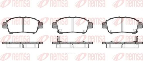 Тормозные колодки Remsa. Артикул 0712.02