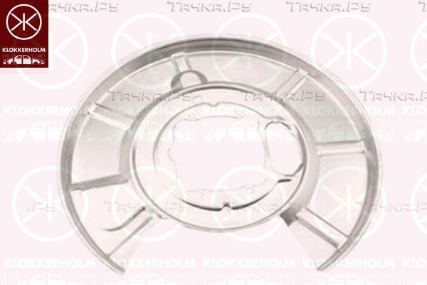 Кожух (щиток) тормозного диска Klokkerholm (алюминий) задний левый для BMW 6 II (E63/E64) 2003-2010. Артикул 0066877