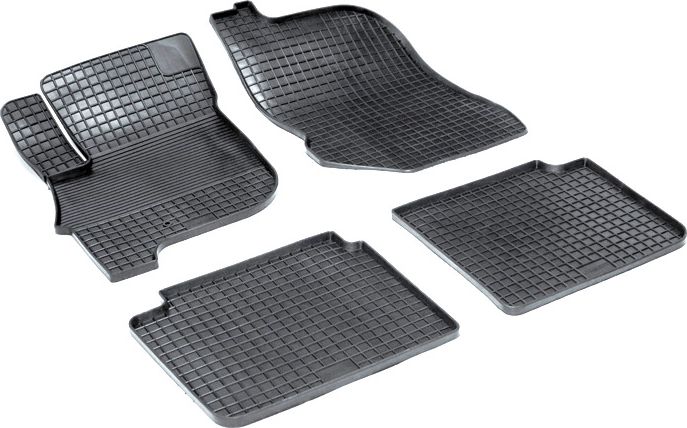 Коврики резиновые Seintex с узором сетка для салона Mitsubishi Galant IX 2006-2012. Артикул 00424