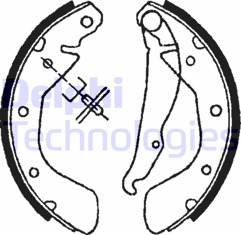 Тормозные колодки Delphi. Артикул LS1622