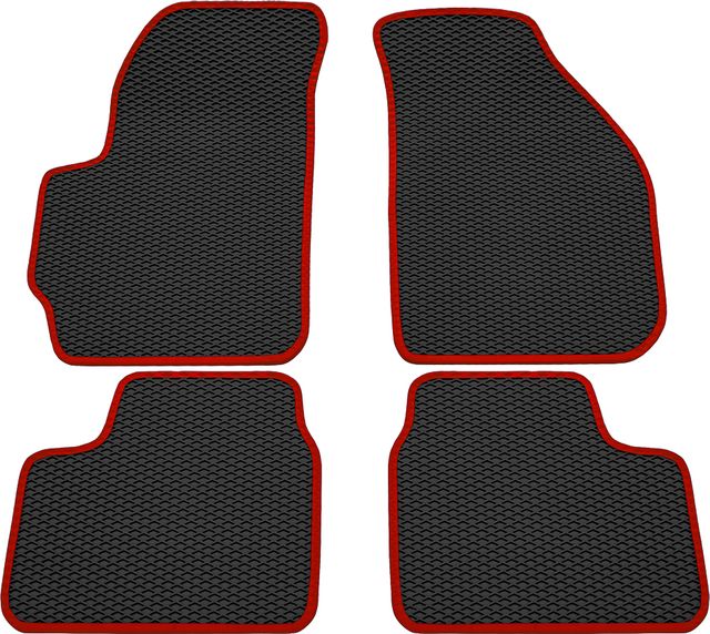 Коврики Rezkon EVA для салона Daewoo Matiz 1998-2015 Красный кант. Артикул 9014010104